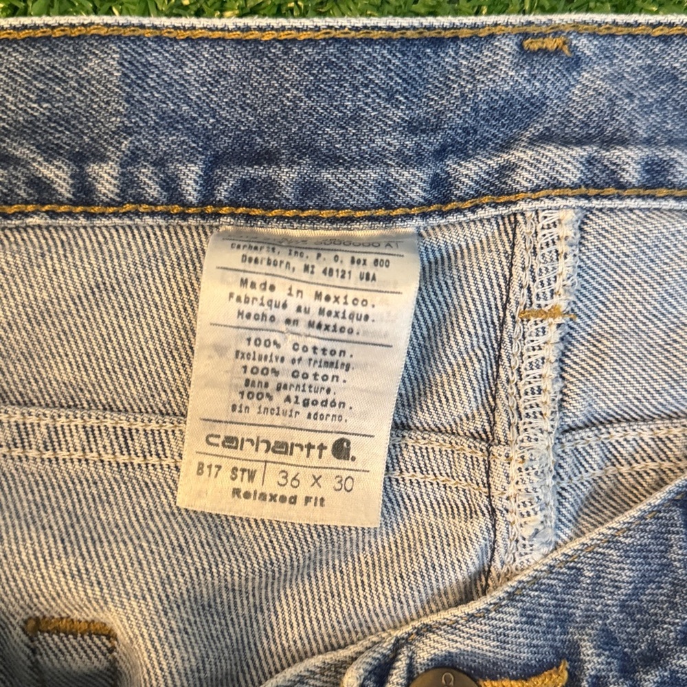 Carhartt Blue Straight Jeans Classic Style - Picture 2 of 8